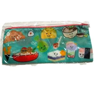 NWT Eden in Love 🍙🍜 ”Global Grinds” Pixie Pouch Approx size 9.5”x4.25”